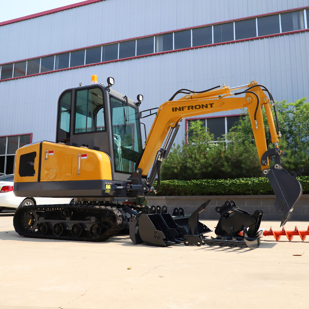 Самый дешевый мини-экскаватор.