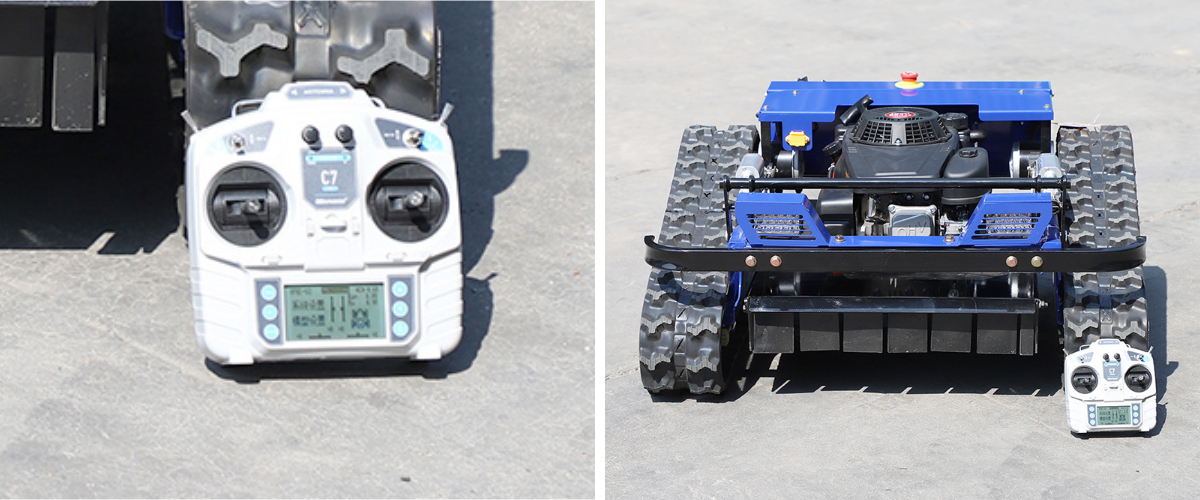 Газонокосилка для склонов с дистанционным управлением