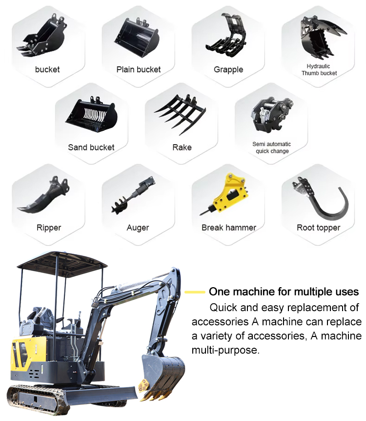 1,7-тонный экскаватор