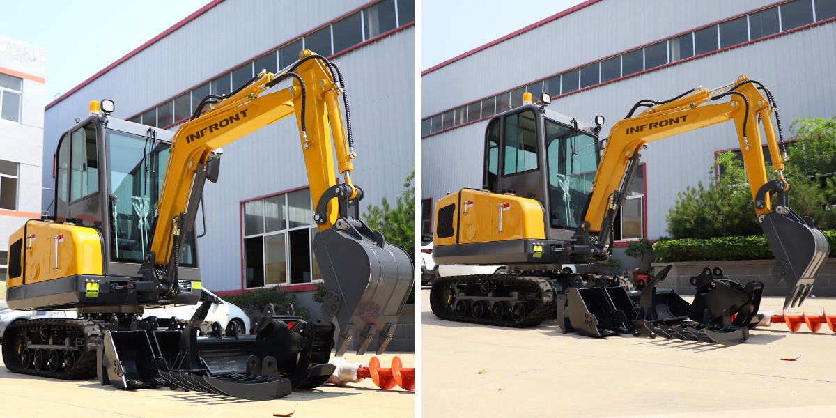 Самый дешевый мини-экскаватор.